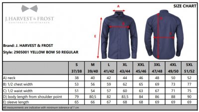 Zoom bild av storleksguide