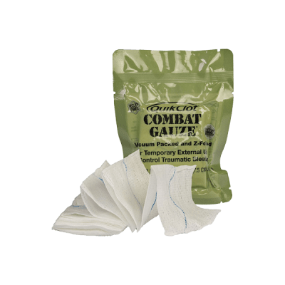 Quikclot Combat Gauze, Hemostatiskt förband